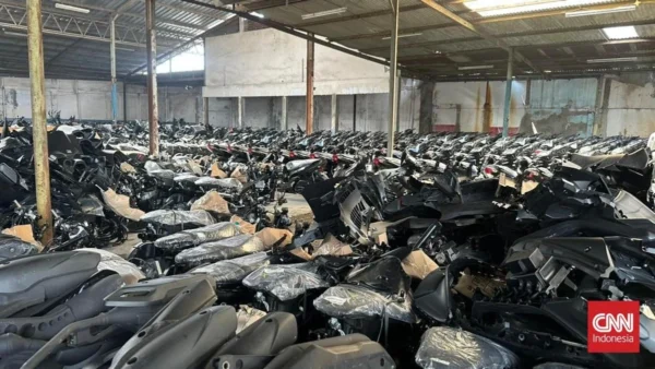 Gudang Motor Ilegal DKI Ekspor 99 Ribu Unit